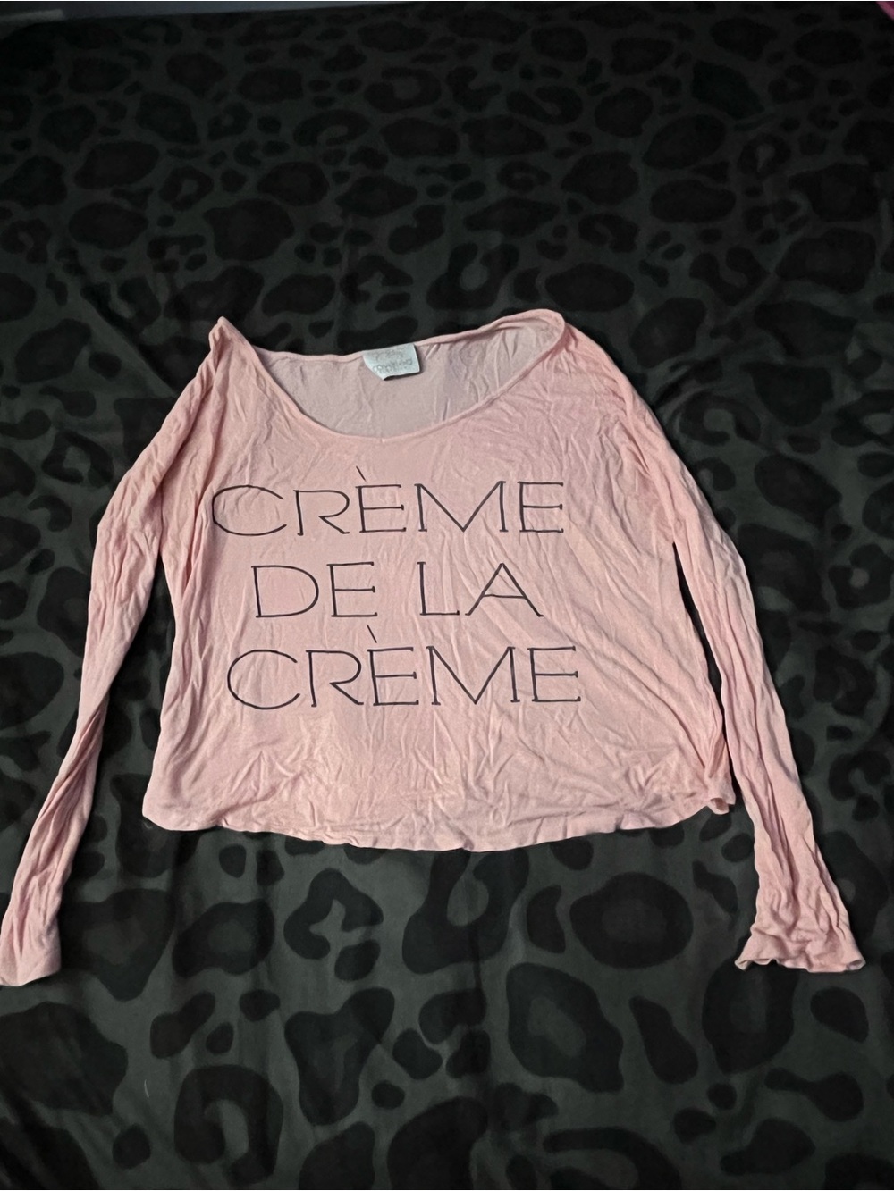 Crème de la Crème Long Sleeve Women's Top - Pink